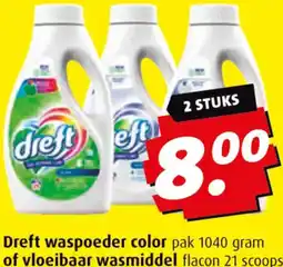 Boni Dreft waspoeder color of vloeibaar wasmiddel aanbieding