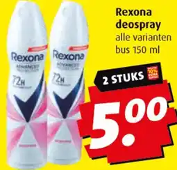 Boni Rexona deospray aanbieding