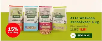 Welkoop Alle Welkoop strooivoer 5 kg aanbieding