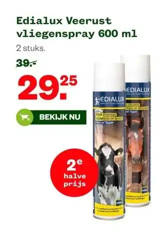 Welkoop Edialux Veerust vliegenspray 600 ml aanbieding