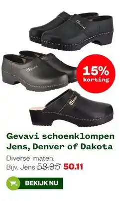 Welkoop Gevavi schoenklompen Jens, Denver of DakotaGevavi schoenklompen Jens, Denver of Dakota aanbieding