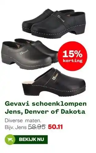 Welkoop Gevavi schoenklompen Jens, Denver of DakotaGevavi schoenklompen Jens, Denver of Dakota aanbieding