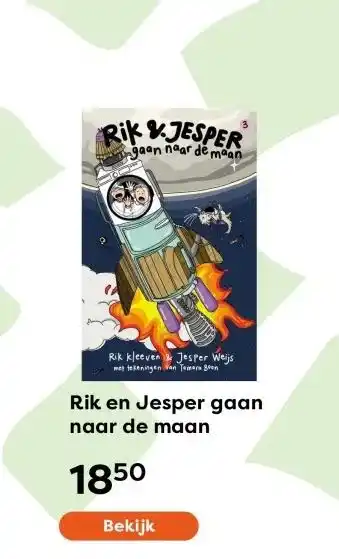 The Read Shop Rik en Jesper gaan naar de maan aanbieding