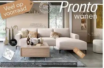 Pronto wonen Hoekbank Fabria aanbieding