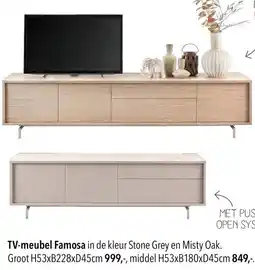 Pronto wonen TV meubel Famosa aanbieding