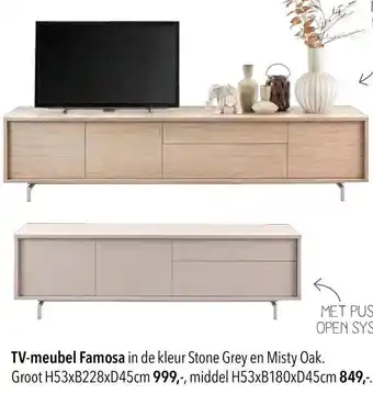 Pronto wonen TV meubel Famosa aanbieding