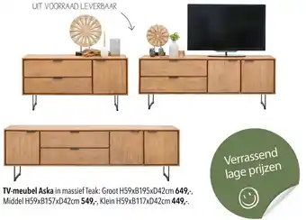 Pronto wonen TV meubel Aska aanbieding