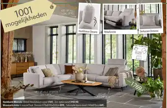 Pronto wonen Hoekbank Moscato aanbieding