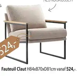 Pronto wonen Fauteuil Claut aanbieding