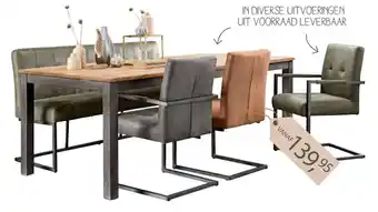 Pronto wonen Eettafel Mesola aanbieding