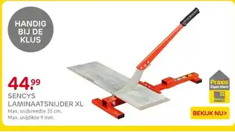Praxis Sencys laminaatsnijder XL aanbieding