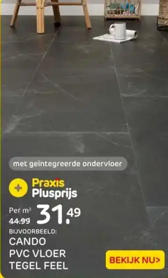Praxis Cando Pvc vloer tegel feel aanbieding