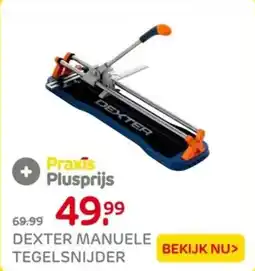 Praxis Dexter manuele tegelsnijder aanbieding