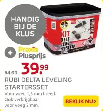 Praxis Rubi delta leveling startersset aanbieding