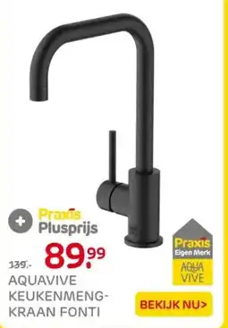Praxis Aquavive keukenmeng kraan fonti aanbieding