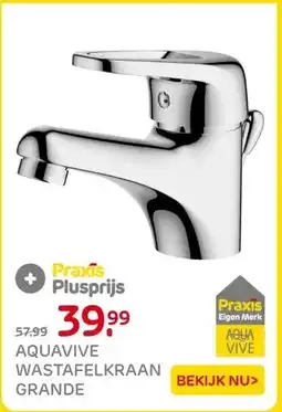 Praxis AQUAVIVE WASTAFELKRAAN GRANDE aanbieding