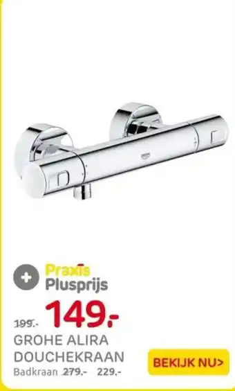 Praxis Grohe alira douchekraan aanbieding