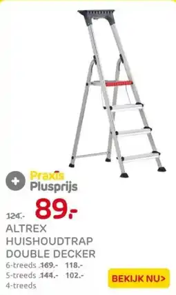 Praxis Altrex huishoudtrap double decker aanbieding