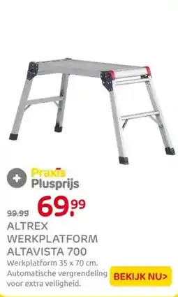 Praxis Altrex werkplatform altavista 700 aanbieding