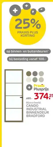 Praxis CANDO INDUSTRIAL BINNENDEUR BRADFORD aanbieding
