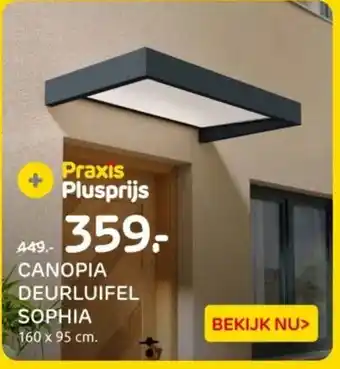 Praxis Canopia deurluifel sophia aanbieding