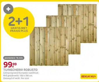 Praxis Tuinscherm robusto aanbieding