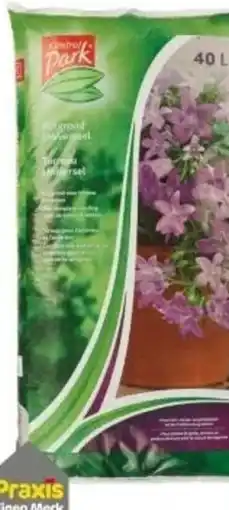 Praxis Park central park pot grond universeel aanbieding