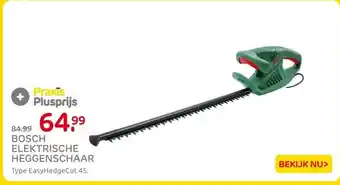 Praxis Bosch elektrische heggenschaar aanbieding
