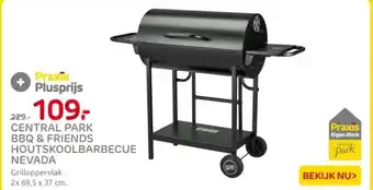 Praxis Central park bbq & friends houtskoolbarbecue nevada aanbieding