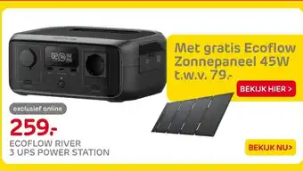 Praxis Ecoflow river 3 ups power station aanbieding