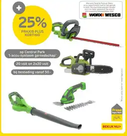 Praxis Central Park 1 accu systeem gereedschap aanbieding