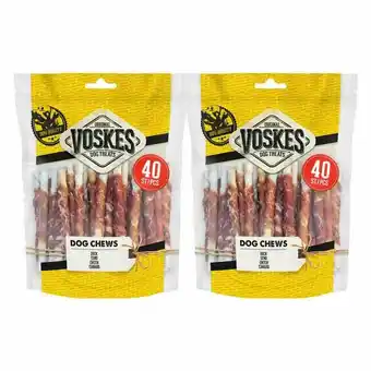 Plein.nl 2x Voskes Rawhide Eend Sticks 400 aanbieding