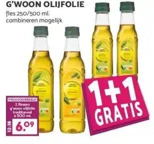 MCD Supermarkt G'WOON OLIJFOLIE aanbieding