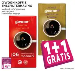 MCD Supermarkt G'WOON KOFFIE SNELFILTERMALING aanbieding
