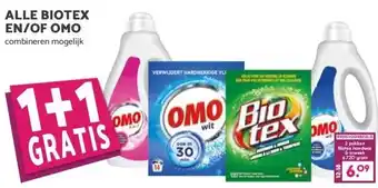 MCD Supermarkt ALLE BIOTEX EN/OF OMO aanbieding