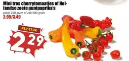 MCD Supermarkt Mini tros cherrytomaatjes of Hol- landse zoete puntpaprika's aanbieding
