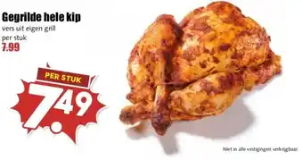 MCD Supermarkt Gegrilde hele kip aanbieding