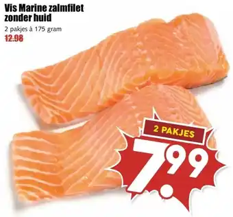 MCD Supermarkt Vis Marine zalmfilet zonder huid aanbieding