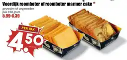 MCD Supermarkt Voordijk roomboter of roomboter marmer cake aanbieding