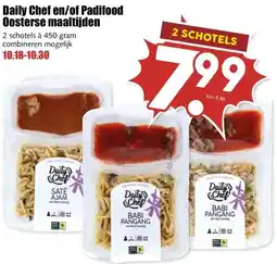 MCD Supermarkt Daily Chef en/of Padifood Oosterse maaltijden aanbieding
