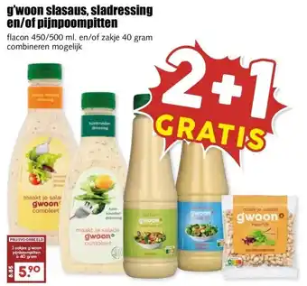 MCD Supermarkt g'woon slasaus, sladressing en/of pijnpoompitten aanbieding