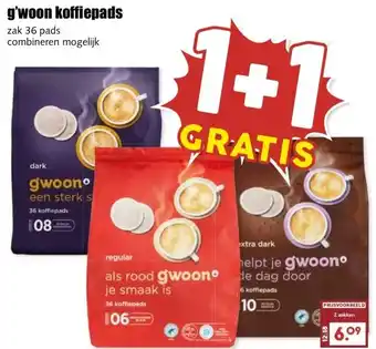 MCD Supermarkt g'woon koffiepads aanbieding