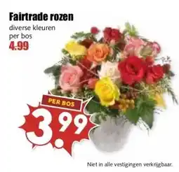 MCD Supermarkt Fairtrade rozen aanbieding