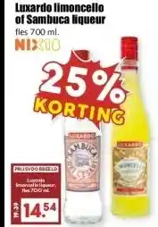 MCD Supermarkt Luxardo limoncello of Sambuca liqueur aanbieding