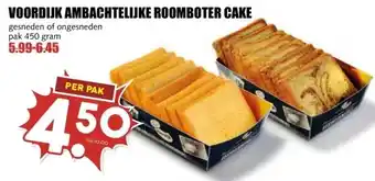 MCD Supermarkt VOORDIJK AMBACHTELIJKE ROOMBOTER CAKE aanbieding