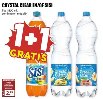 MCD Supermarkt CRYSTAL CLEAR EN/OF SISI aanbieding