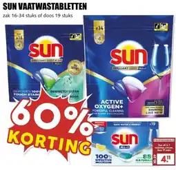 MCD Supermarkt SUN VAATWASTABLETTEN aanbieding