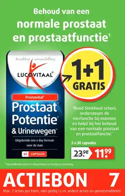 Lucovitaal Prostaat Potentie & Urinewegen aanbieding