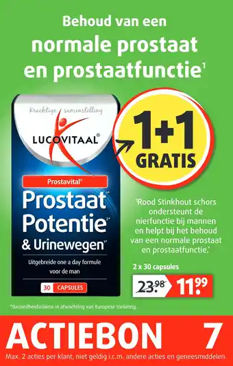 Lucovitaal Prostaat Potentie & Urinewegen aanbieding
