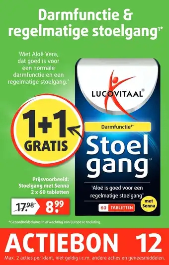 Lucovitaal Darmfunctie & regelmatige stoelgang aanbieding